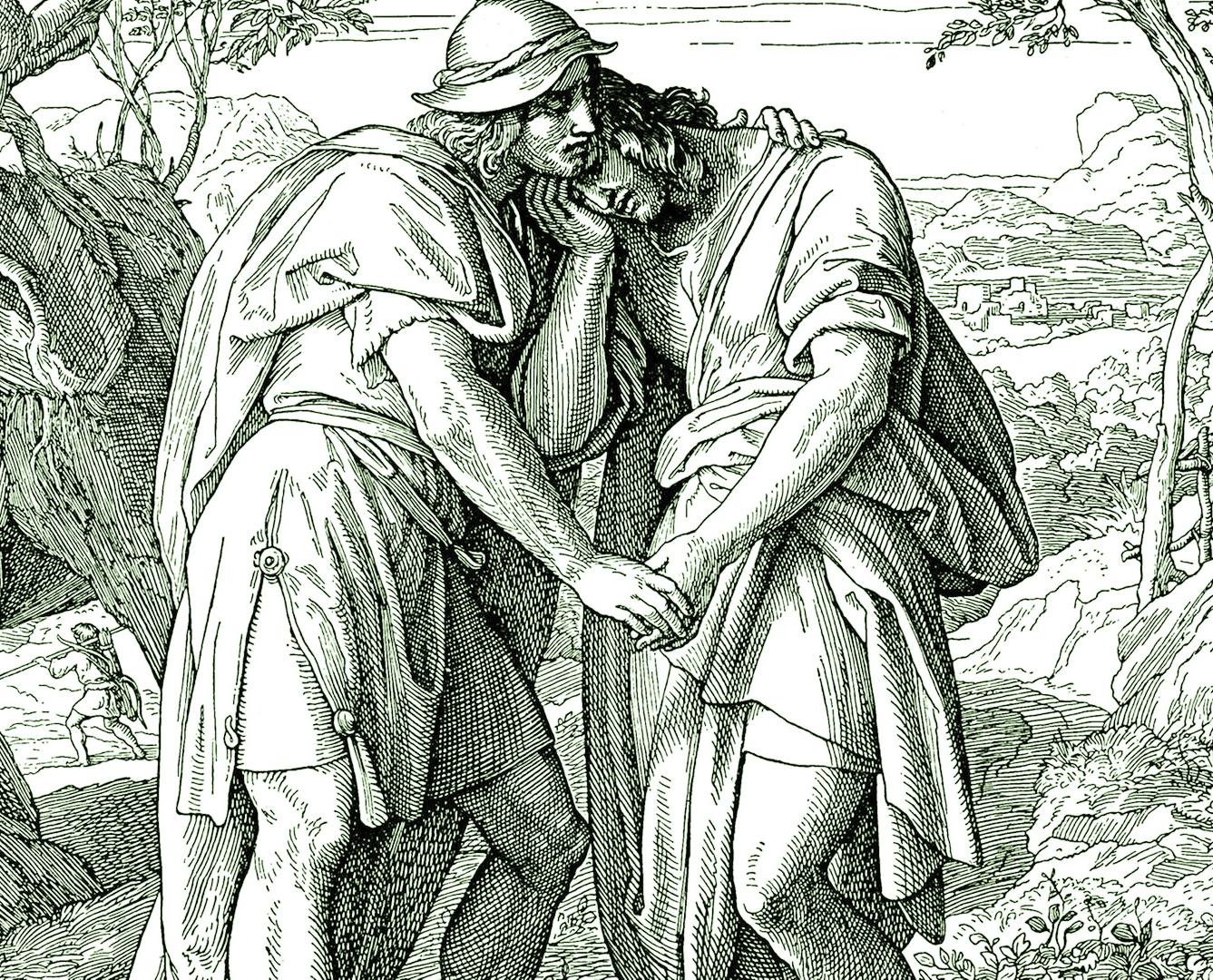 David e Jonatan, Xilogravura